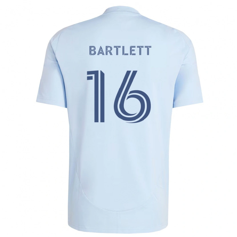 Danxen Hombre Camiseta Jacob Bartlett #16 Azul Claro Gris Claro 1ª Equipación 2026/27 La Camisa