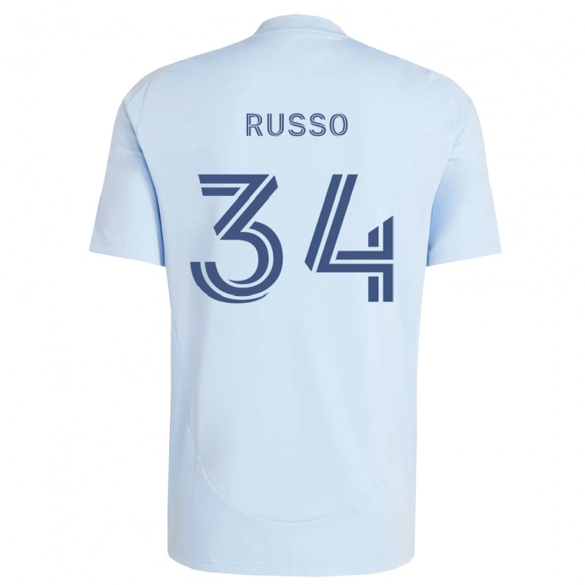 Danxen Hombre Camiseta Daniel Russo #34 Azul Claro Gris Claro 1ª Equipación 2026/27 La Camisa