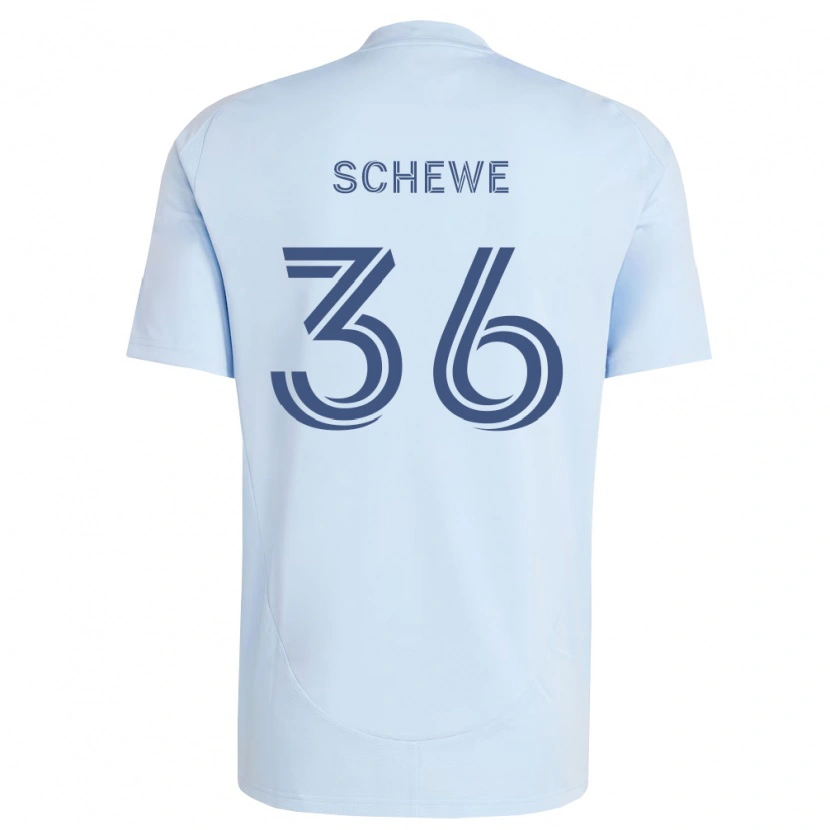 Danxen Hombre Camiseta Ryan Schewe #36 Azul Claro Gris Claro 1ª Equipación 2026/27 La Camisa