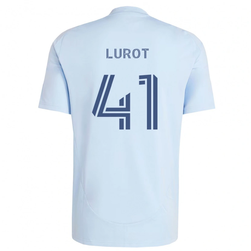 Danxen Hombre Camiseta Pierre Lurot #41 Azul Claro Gris Claro 1ª Equipación 2026/27 La Camisa