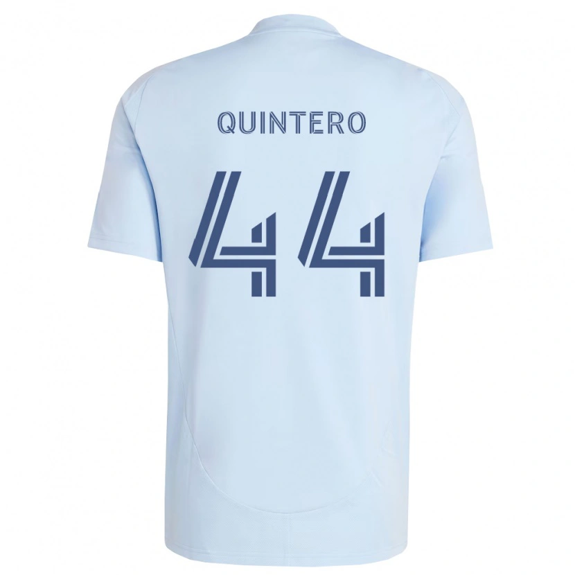 Danxen Hombre Camiseta Gael Quintero #44 Azul Claro Gris Claro 1ª Equipación 2026/27 La Camisa