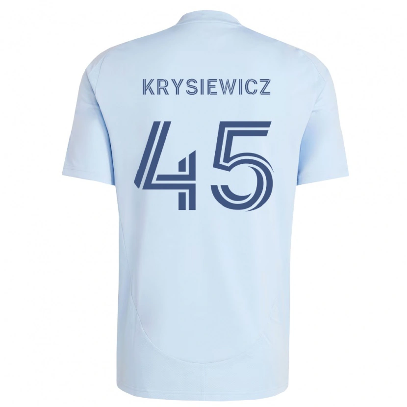 Danxen Hombre Camiseta Brady Krysiewicz #45 Azul Claro Gris Claro 1ª Equipación 2026/27 La Camisa