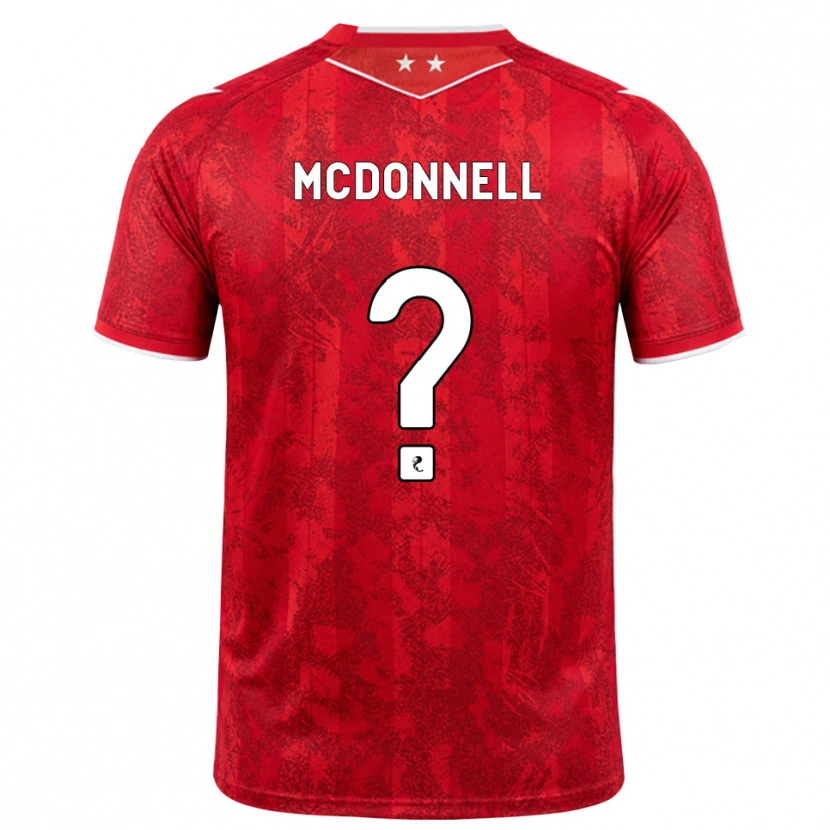 Danxen Hombre Camiseta Noah Mcdonnell #0 Rojo Blanco 1ª Equipación 2026/27 La Camisa