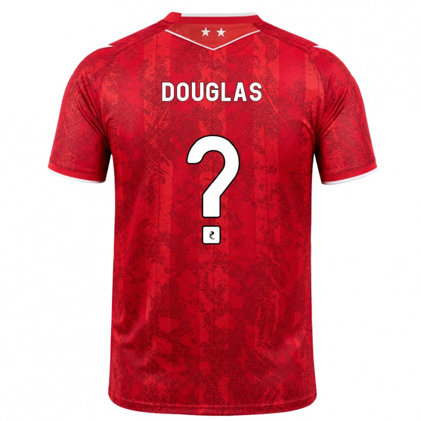 Danxen Hombre Camiseta Connor Douglas #0 Rojo Blanco 1ª Equipación 2026/27 La Camisa
