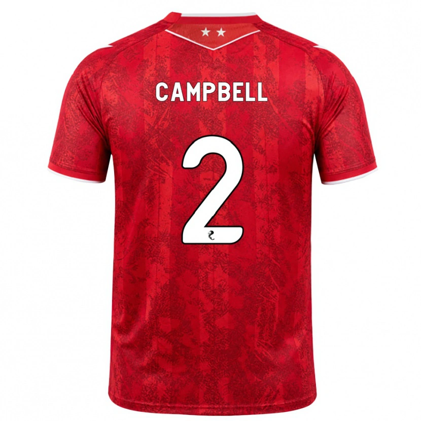 Danxen Hombre Camiseta Loren Campbell #2 Rojo Blanco 1ª Equipación 2026/27 La Camisa