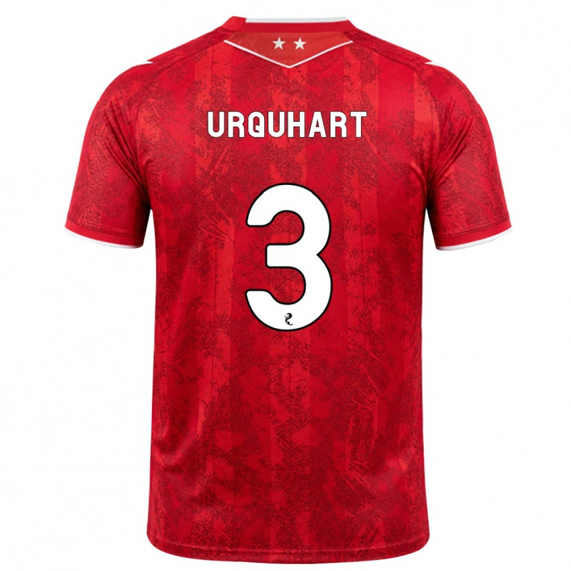 Danxen Hombre Camiseta Millie Urquhart #3 Rojo Blanco 1ª Equipación 2026/27 La Camisa