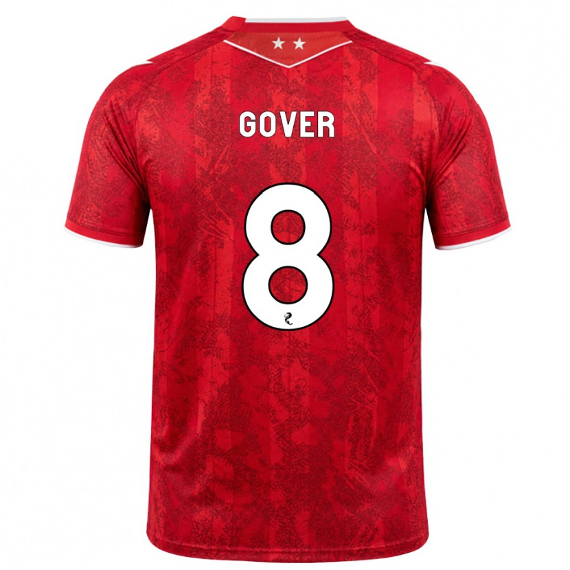 Danxen Hombre Camiseta Chloe Gover #8 Rojo Blanco 1ª Equipación 2026/27 La Camisa