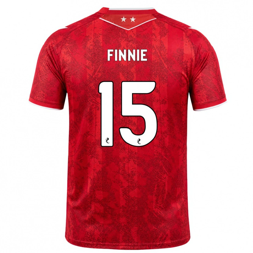 Danxen Hombre Camiseta Maddison Finnie #15 Rojo Blanco 1ª Equipación 2026/27 La Camisa