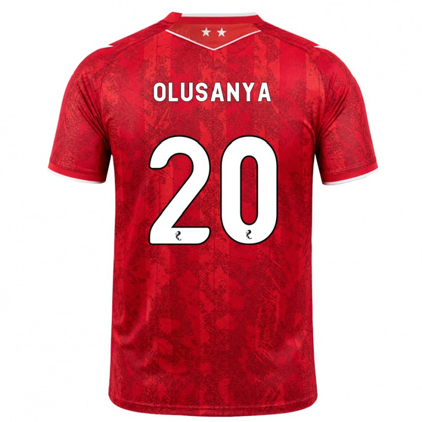 Danxen Hombre Camiseta Toyosi Olusanya #20 Rojo Blanco 1ª Equipación 2026/27 La Camisa