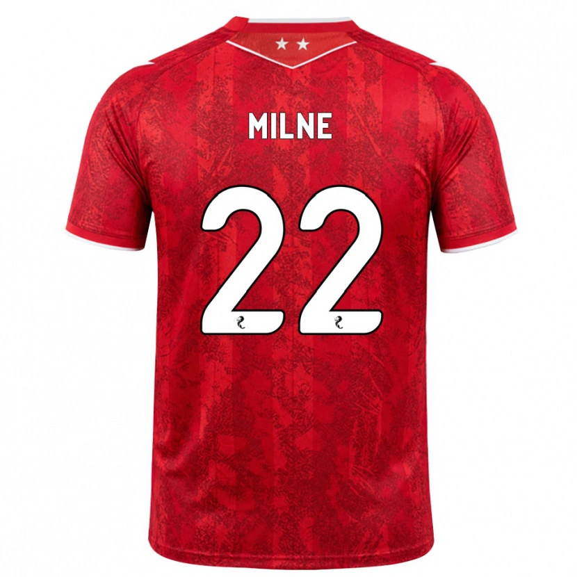 Danxen Hombre Camiseta Jack Milne #22 Rojo Blanco 1ª Equipación 2026/27 La Camisa