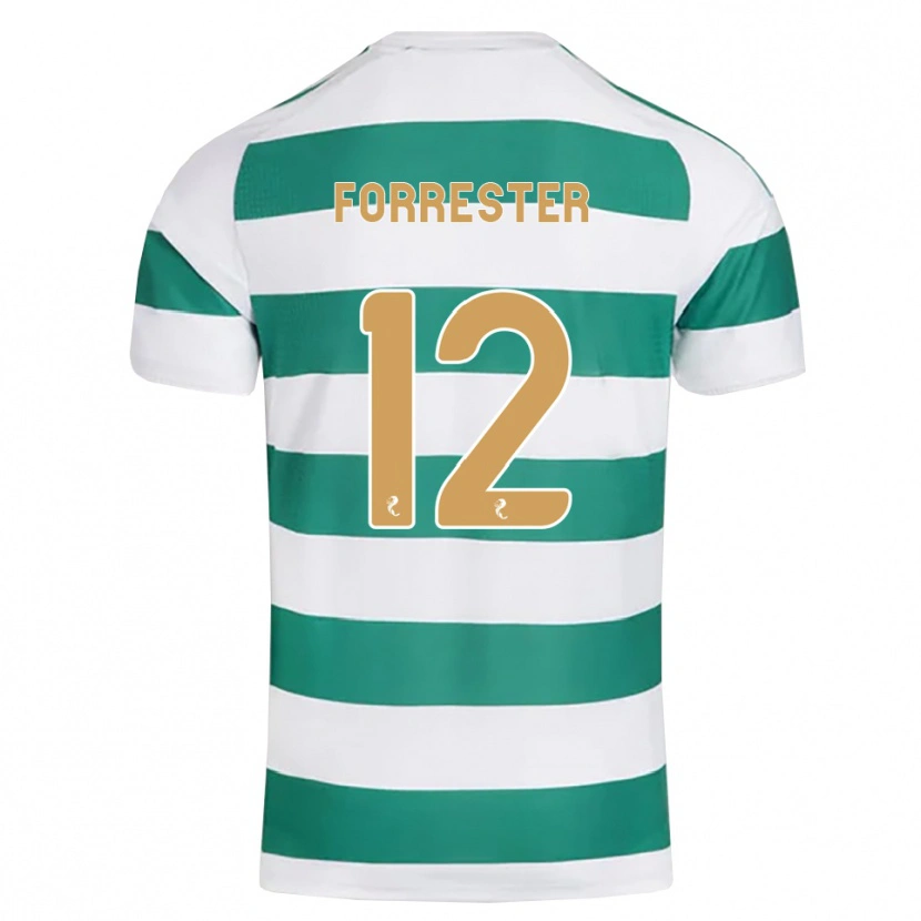 Danxen Hombre Camiseta Shay Forrester #12 Cian Oscuro Blanco 1ª Equipación 2026/27 La Camisa