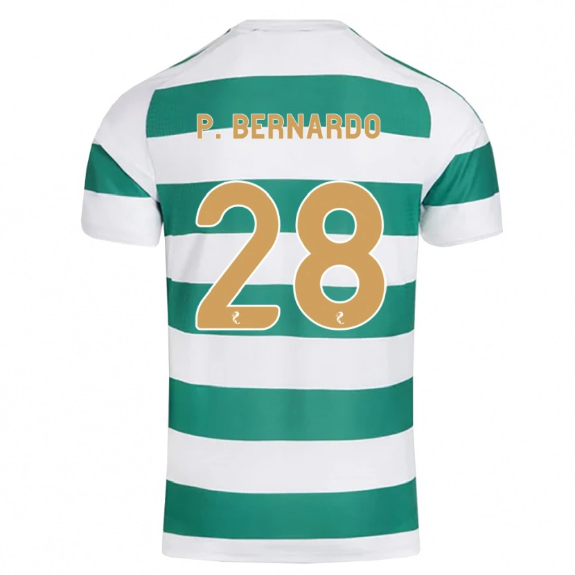 Danxen Hombre Camiseta Paulo Bernardo #28 Cian Oscuro Blanco 1ª Equipación 2026/27 La Camisa