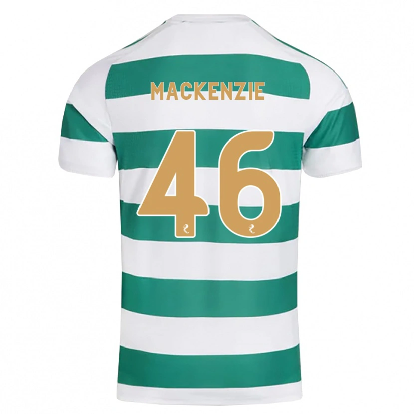 Danxen Hombre Camiseta Magnus Mackenzie #46 Cian Oscuro Blanco 1ª Equipación 2026/27 La Camisa