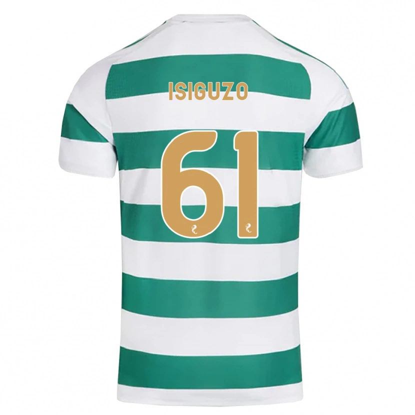 Danxen Hombre Camiseta Samuel Isiguzo #61 Cian Oscuro Blanco 1ª Equipación 2026/27 La Camisa