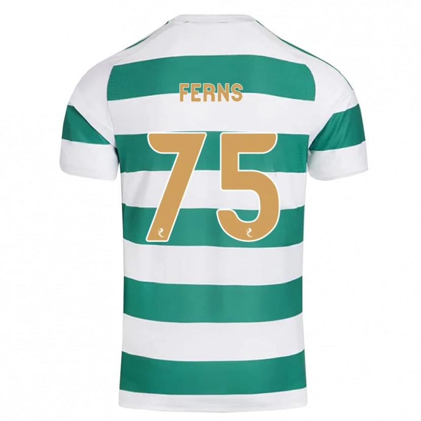 Danxen Hombre Camiseta Ronan Ferns #75 Cian Oscuro Blanco 1ª Equipación 2026/27 La Camisa