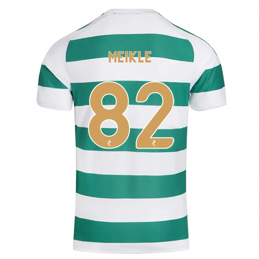 Danxen Hombre Camiseta Jamie Meikle #82 Cian Oscuro Blanco 1ª Equipación 2026/27 La Camisa