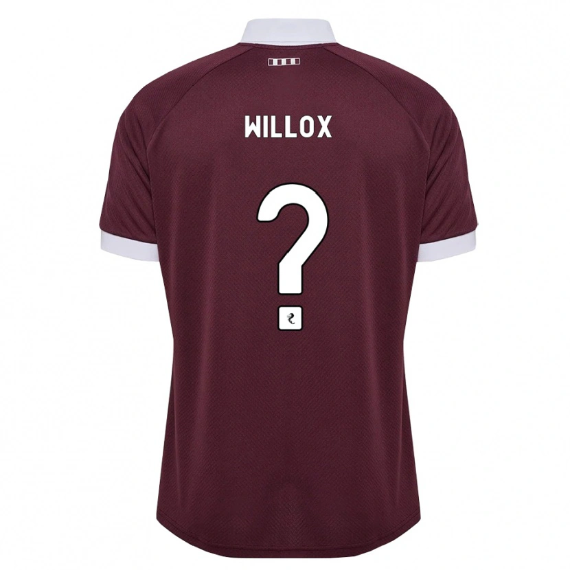 Danxen Hombre Camiseta Harry Willox #0 Blanco Borgoña 1ª Equipación 2026/27 La Camisa