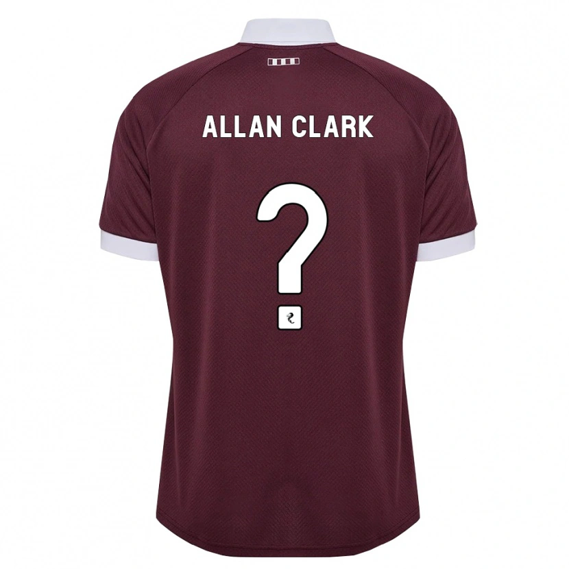 Danxen Hombre Camiseta Allan Clark #0 Blanco Borgoña 1ª Equipación 2026/27 La Camisa