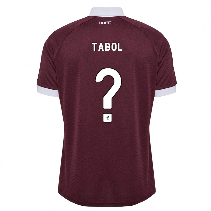 Danxen Hombre Camiseta Alan Tabol #0 Blanco Borgoña 1ª Equipación 2026/27 La Camisa