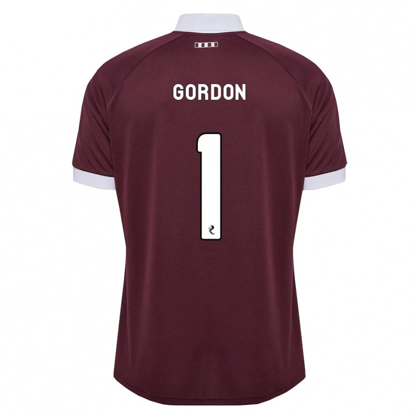 Danxen Hombre Camiseta Craig Gordon #1 Blanco Borgoña 1ª Equipación 2026/27 La Camisa