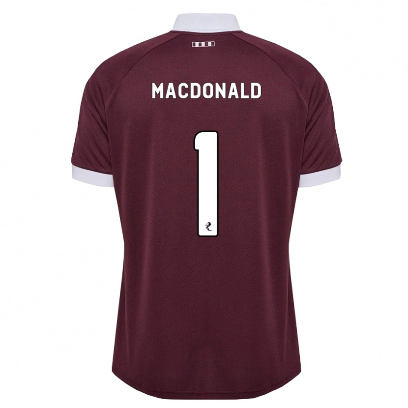 Danxen Hombre Camiseta Jamie Macdonald #1 Blanco Borgoña 1ª Equipación 2026/27 La Camisa
