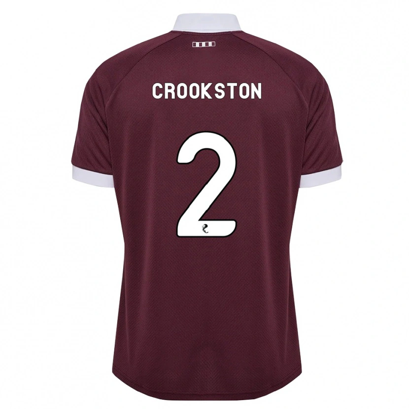 Danxen Hombre Camiseta Gregor Crookston #2 Blanco Borgoña 1ª Equipación 2026/27 La Camisa