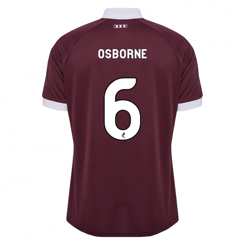 Danxen Hombre Camiseta Alfie Osborne #6 Blanco Borgoña 1ª Equipación 2026/27 La Camisa
