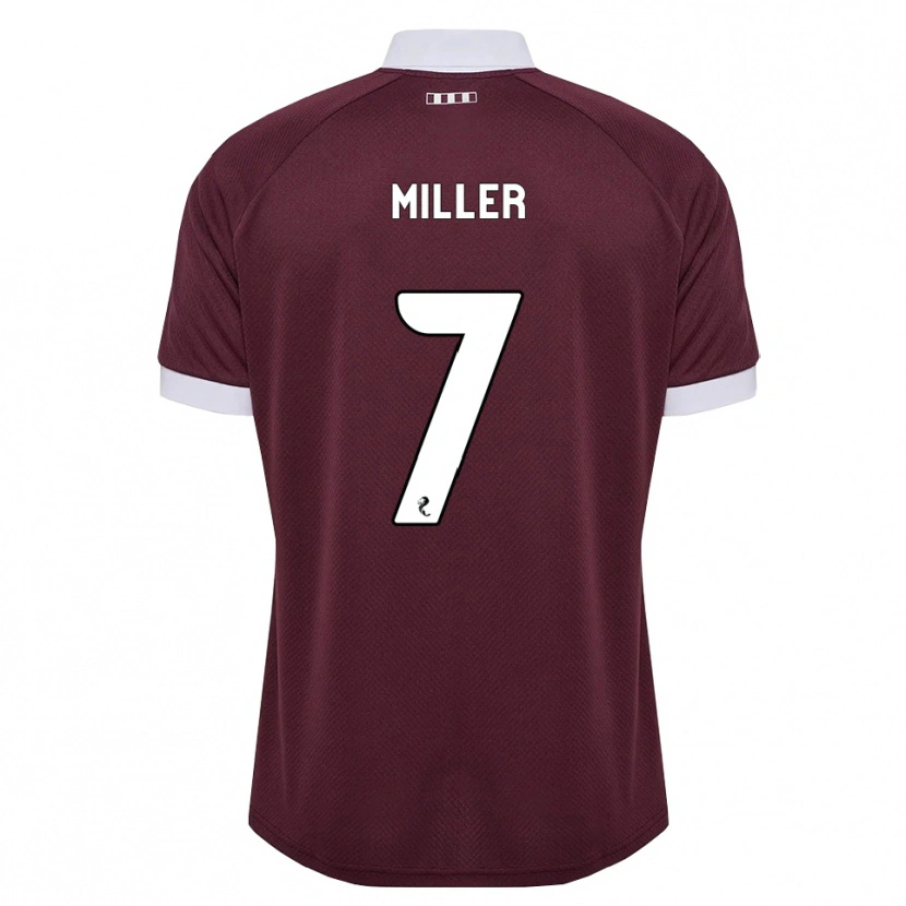 Danxen Hombre Camiseta Calvin Miller #7 Blanco Borgoña 1ª Equipación 2026/27 La Camisa