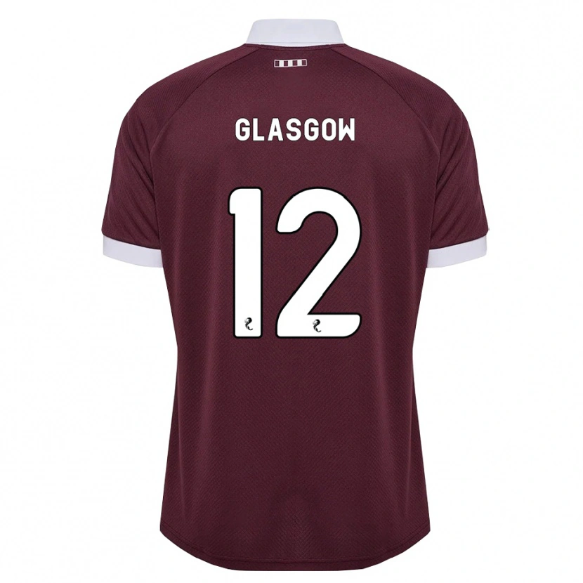 Danxen Hombre Camiseta Euan Glasgow #12 Blanco Borgoña 1ª Equipación 2026/27 La Camisa