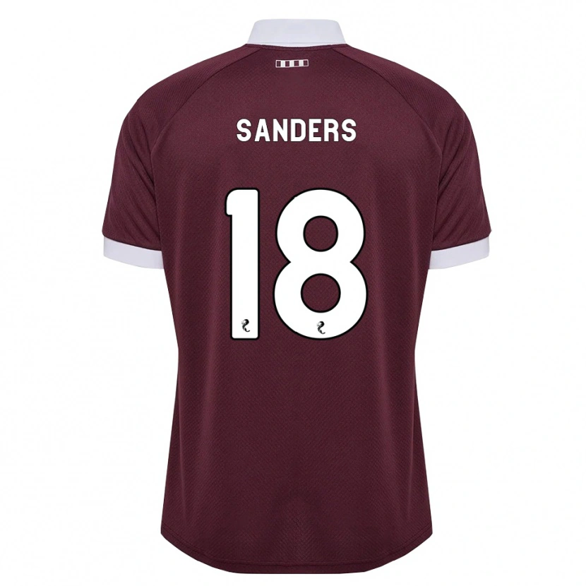 Danxen Hombre Camiseta Charlie Sanders #18 Blanco Borgoña 1ª Equipación 2026/27 La Camisa