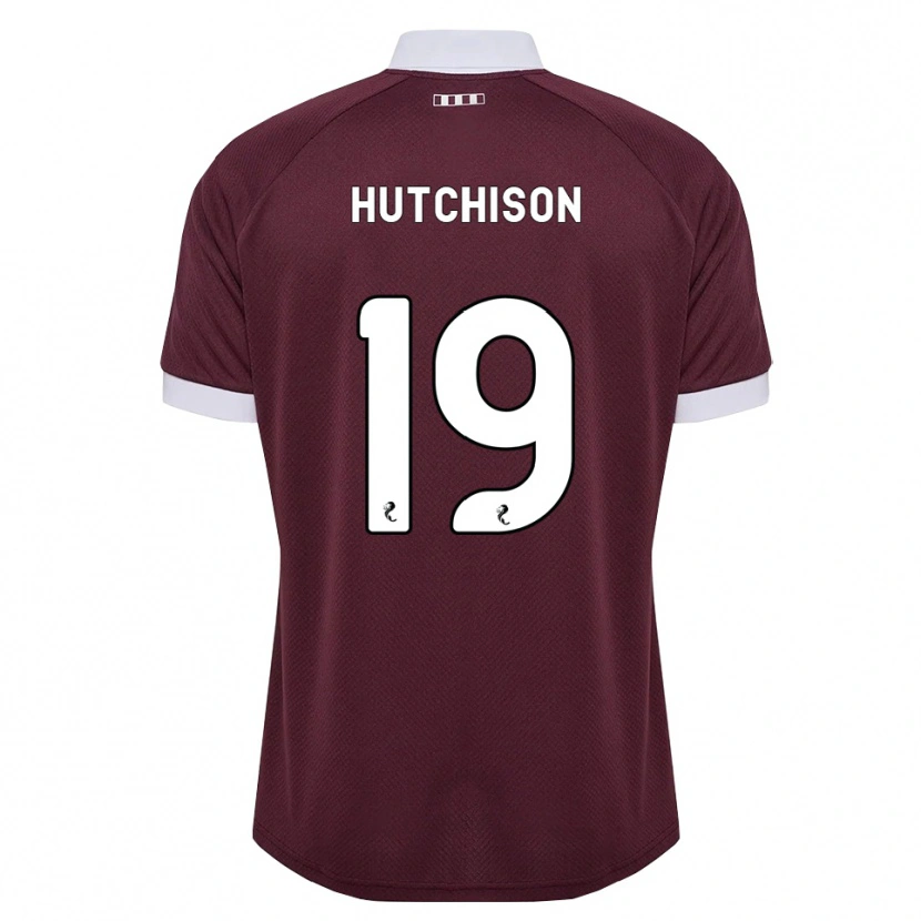 Danxen Hombre Camiseta Bayley Hutchison #19 Blanco Borgoña 1ª Equipación 2026/27 La Camisa