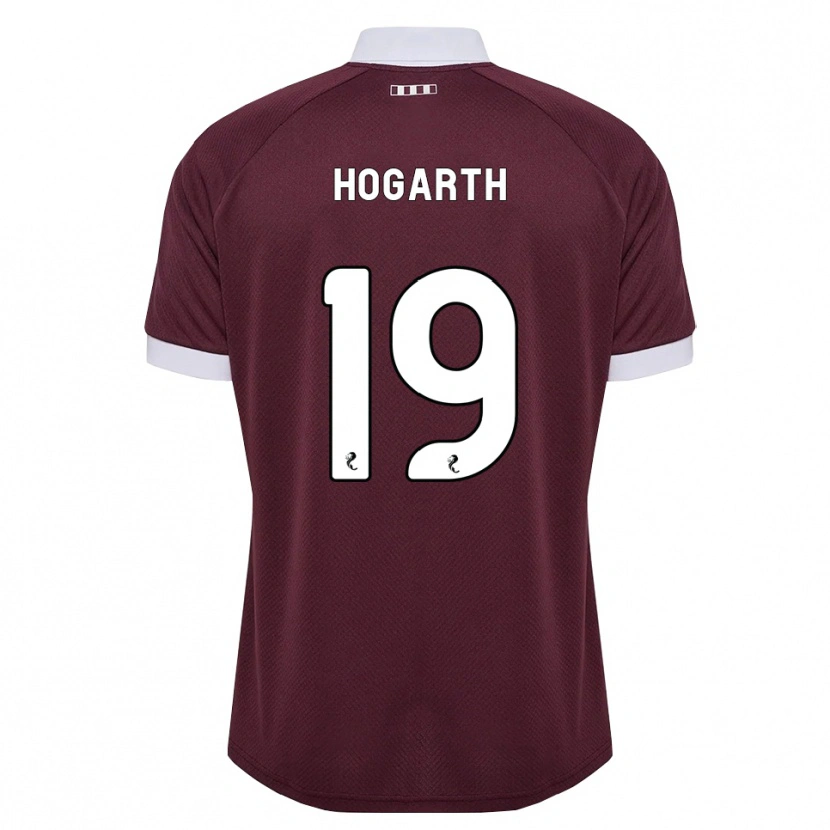 Danxen Hombre Camiseta Taylor Hogarth #19 Blanco Borgoña 1ª Equipación 2026/27 La Camisa