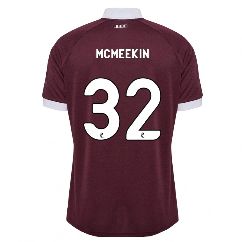 Danxen Hombre Camiseta Keir Mcmeekin #32 Blanco Borgoña 1ª Equipación 2026/27 La Camisa
