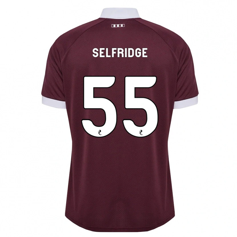 Danxen Hombre Camiseta Louis Selfridge #55 Blanco Borgoña 1ª Equipación 2026/27 La Camisa