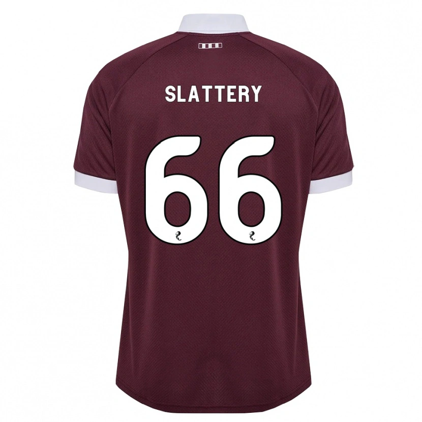 Danxen Hombre Camiseta Jenna Slattery #66 Blanco Borgoña 1ª Equipación 2026/27 La Camisa