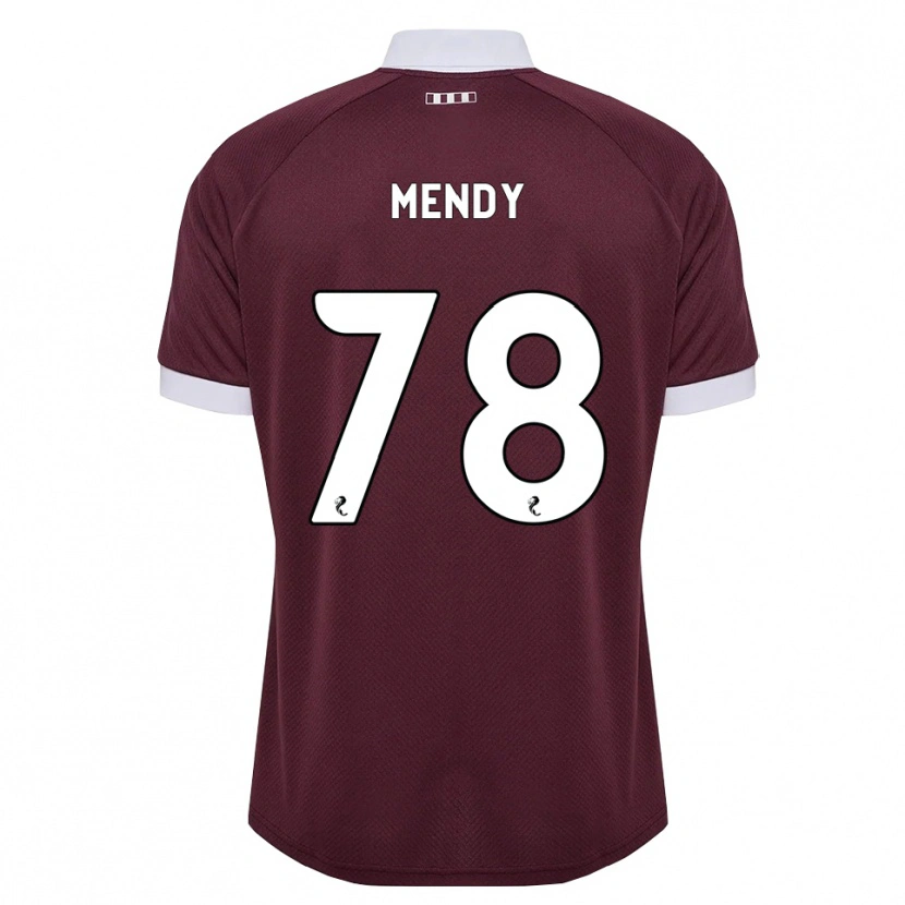 Danxen Hombre Camiseta Laurent Mendy #78 Blanco Borgoña 1ª Equipación 2026/27 La Camisa