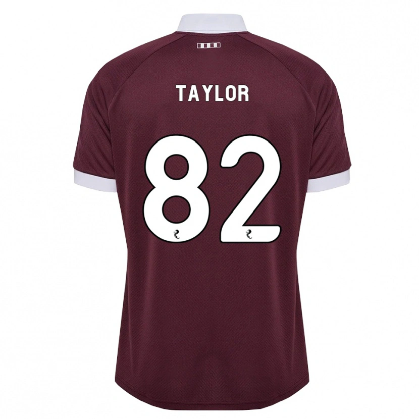 Danxen Hombre Camiseta Gerald Taylor #82 Blanco Borgoña 1ª Equipación 2026/27 La Camisa
