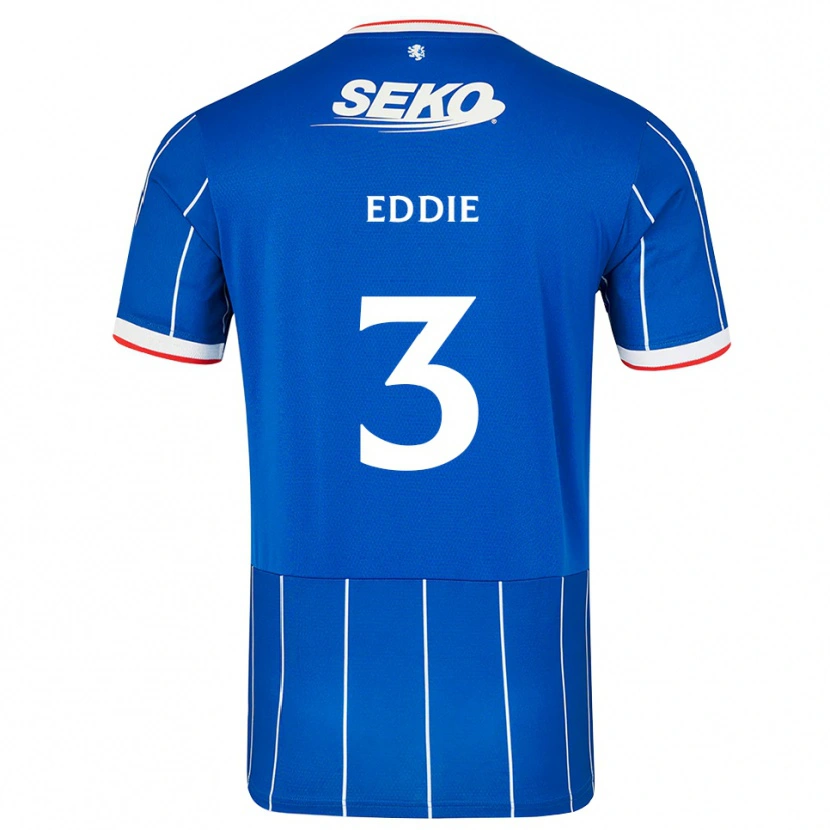 Danxen Hombre Camiseta Leah Eddie #3 Rojo Azul Blanco 1ª Equipación 2026/27 La Camisa