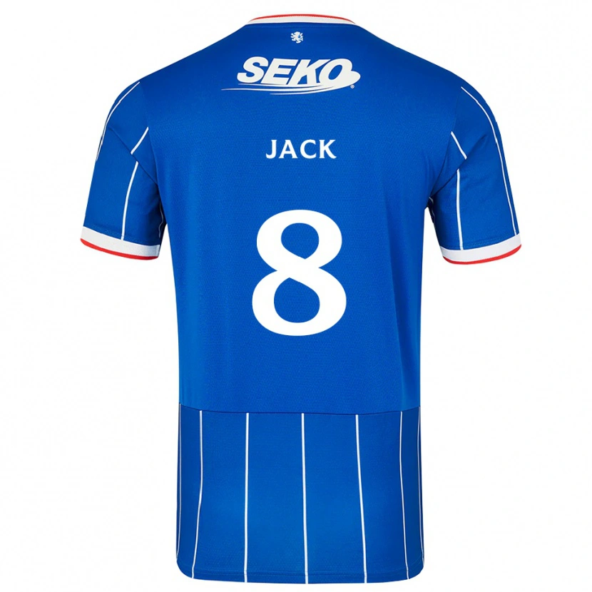 Danxen Hombre Camiseta Ryan Jack #8 Rojo Azul Blanco 1ª Equipación 2026/27 La Camisa