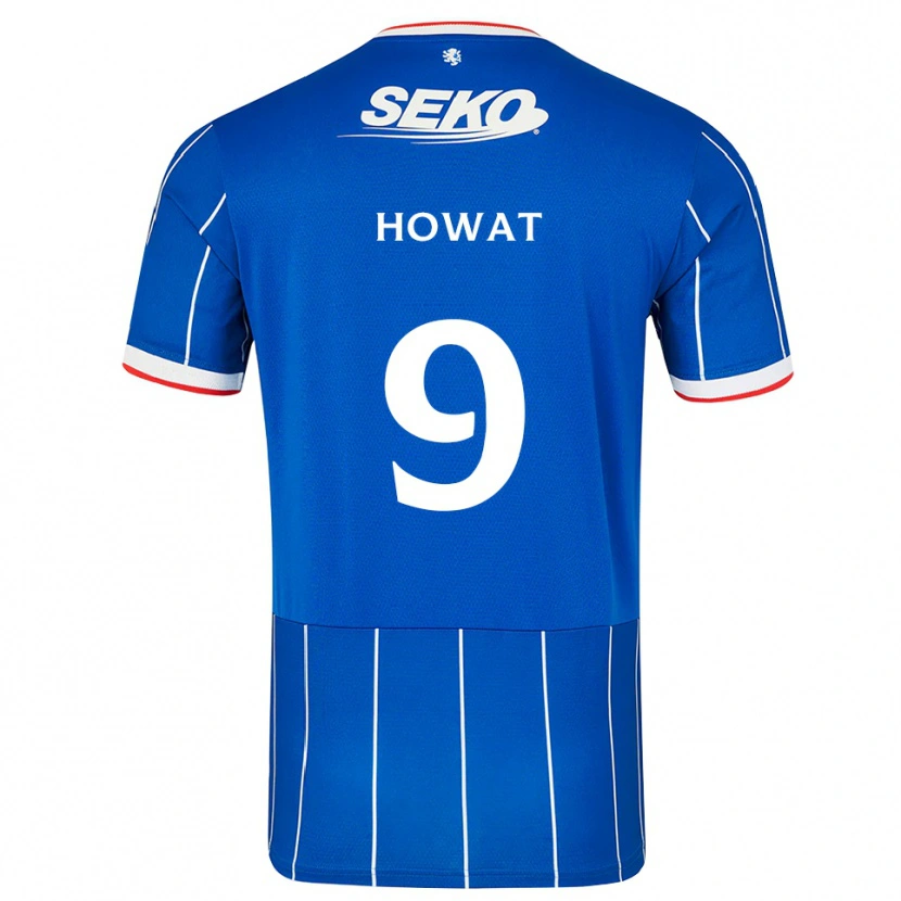 Danxen Hombre Camiseta Kirsty Howat #9 Rojo Azul Blanco 1ª Equipación 2026/27 La Camisa