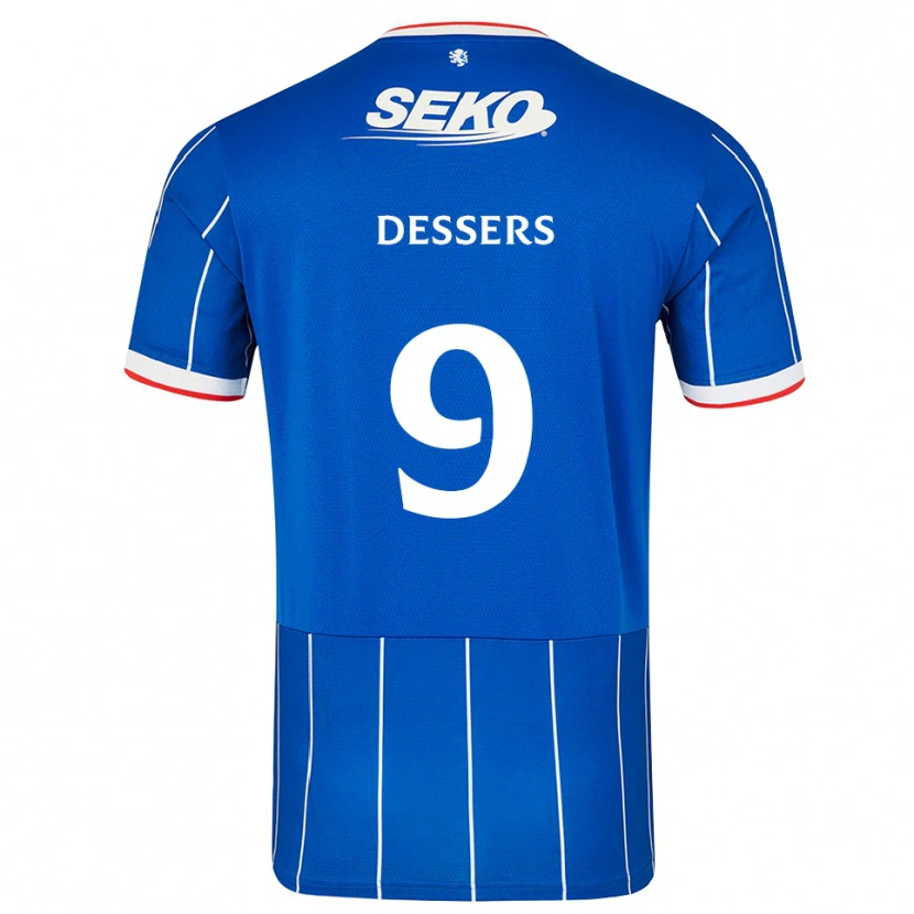 Danxen Hombre Camiseta Cyriel Dessers #9 Rojo Azul Blanco 1ª Equipación 2026/27 La Camisa