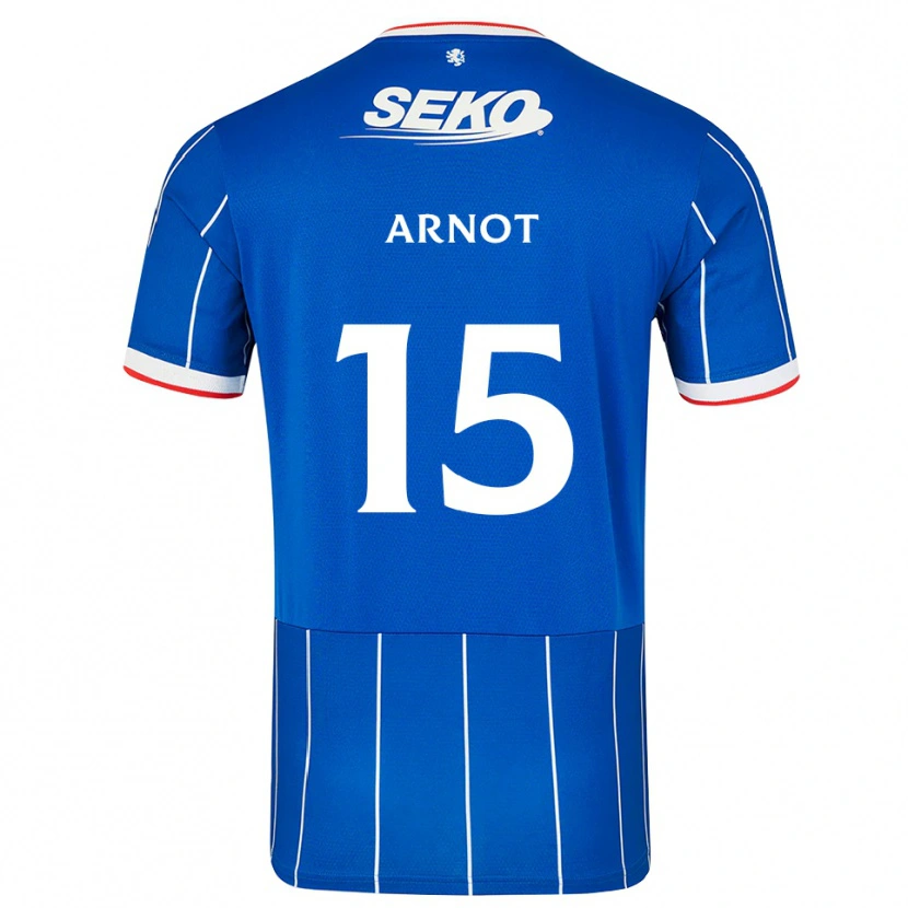 Danxen Hombre Camiseta Elizabeth Arnot #15 Rojo Azul Blanco 1ª Equipación 2026/27 La Camisa