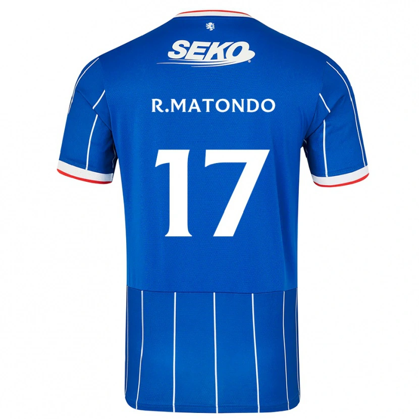 Danxen Hombre Camiseta Rabbi Matondo #17 Rojo Azul Blanco 1ª Equipación 2026/27 La Camisa