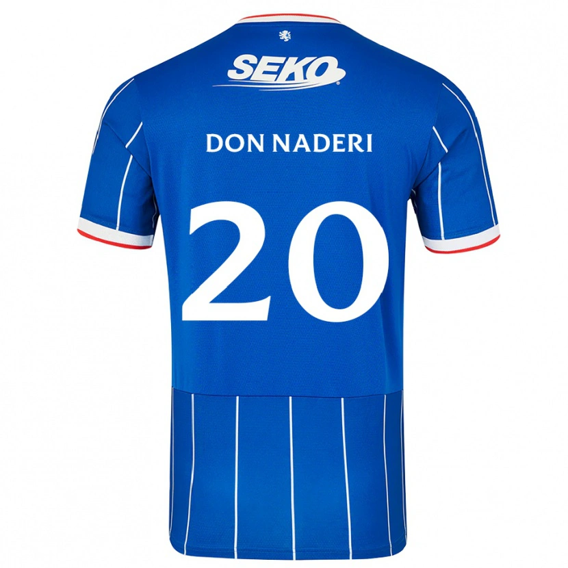 Danxen Hombre Camiseta Ryan Naderi #20 Rojo Azul Blanco 1ª Equipación 2026/27 La Camisa