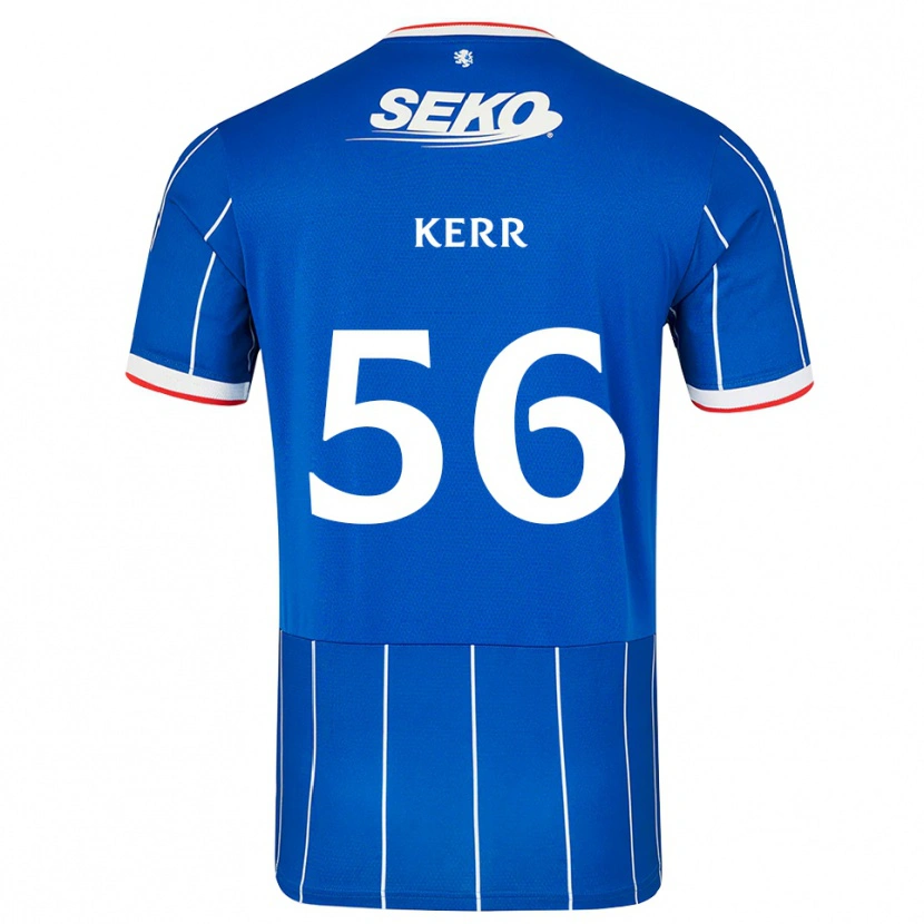 Danxen Hombre Camiseta Arran Kerr #56 Rojo Azul Blanco 1ª Equipación 2026/27 La Camisa