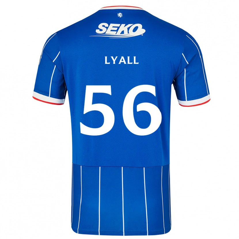 Danxen Hombre Camiseta Arron Lyall #56 Rojo Azul Blanco 1ª Equipación 2026/27 La Camisa