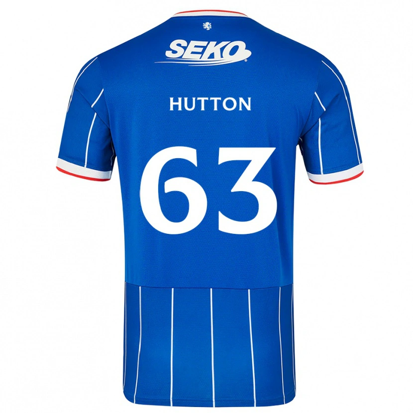 Danxen Hombre Camiseta Zander Hutton #63 Rojo Azul Blanco 1ª Equipación 2026/27 La Camisa