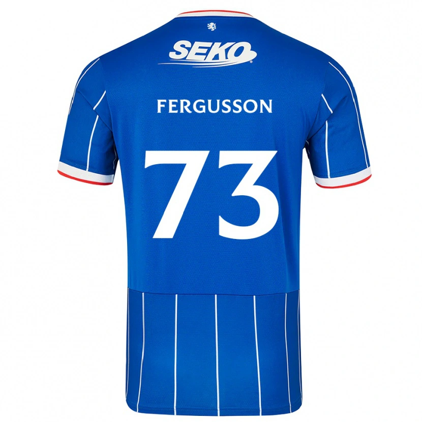 Danxen Hombre Camiseta Coben Fergusson #73 Rojo Azul Blanco 1ª Equipación 2026/27 La Camisa
