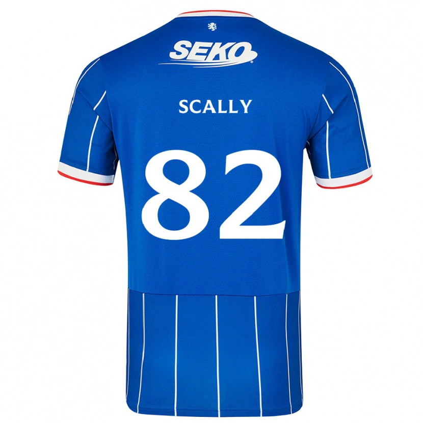 Danxen Hombre Camiseta Ashton Scally #82 Rojo Azul Blanco 1ª Equipación 2026/27 La Camisa