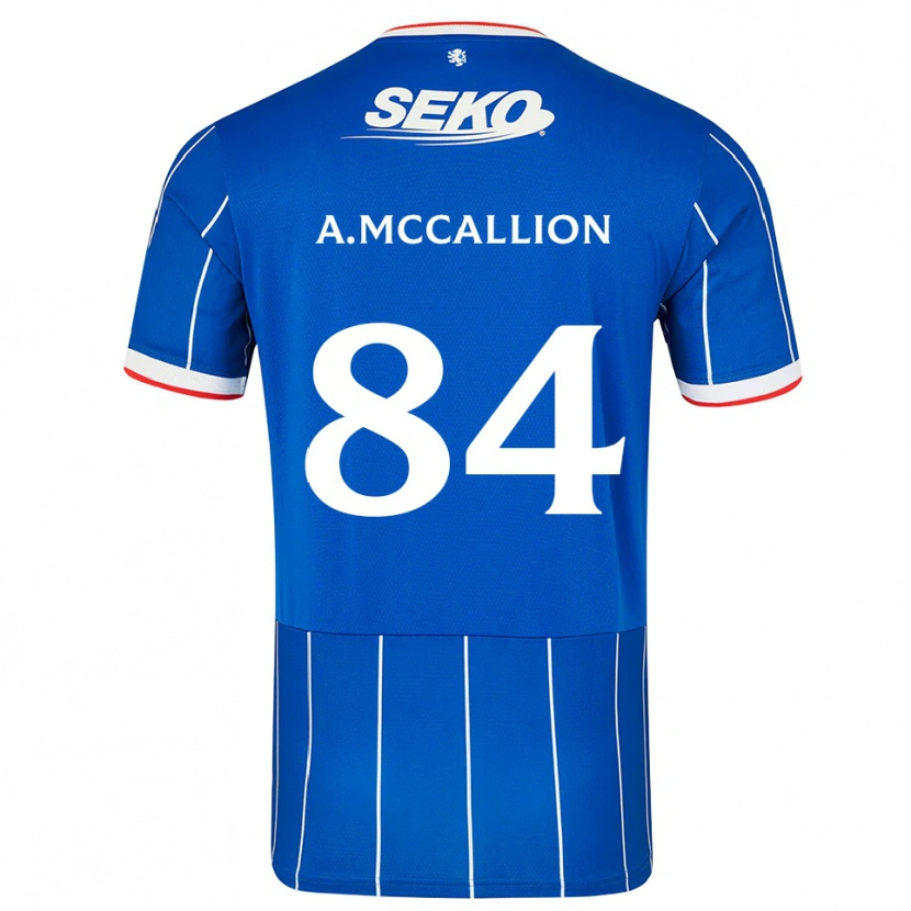 Danxen Hombre Camiseta Aiden Mccallion #84 Rojo Azul Blanco 1ª Equipación 2026/27 La Camisa